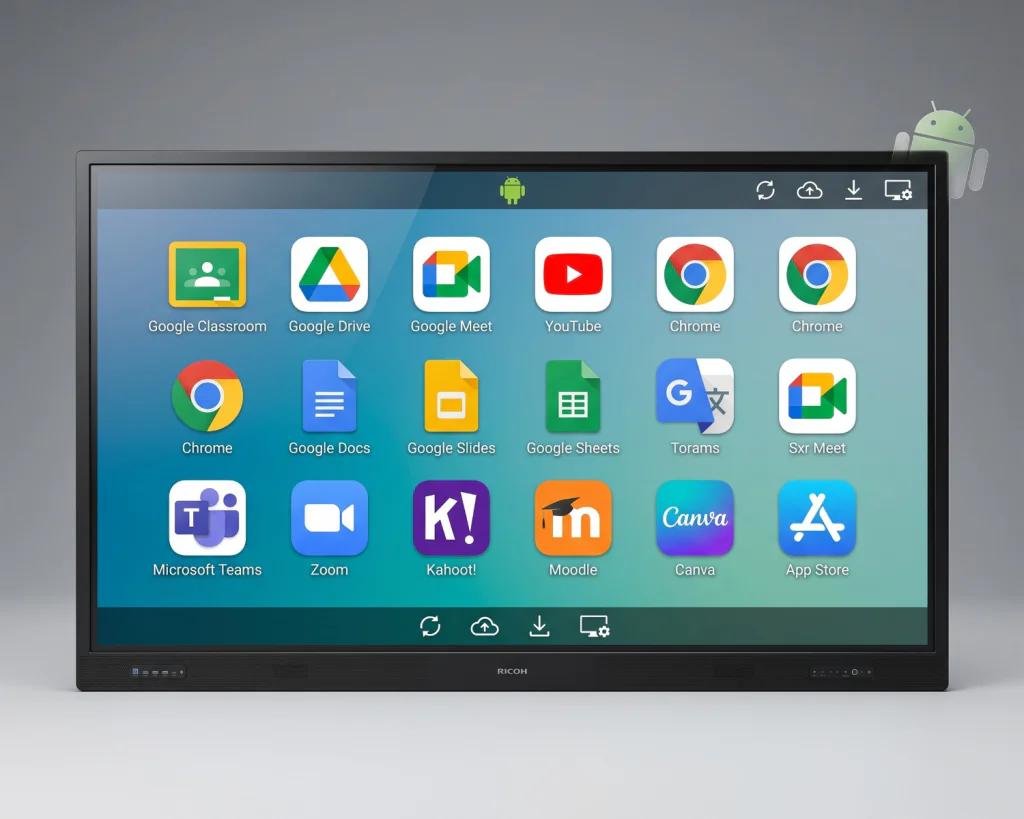 Interfaz Android integrada en la pantalla Tii de México